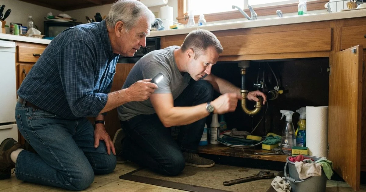 Helping an aging parent keep their home's plumbing safe and working